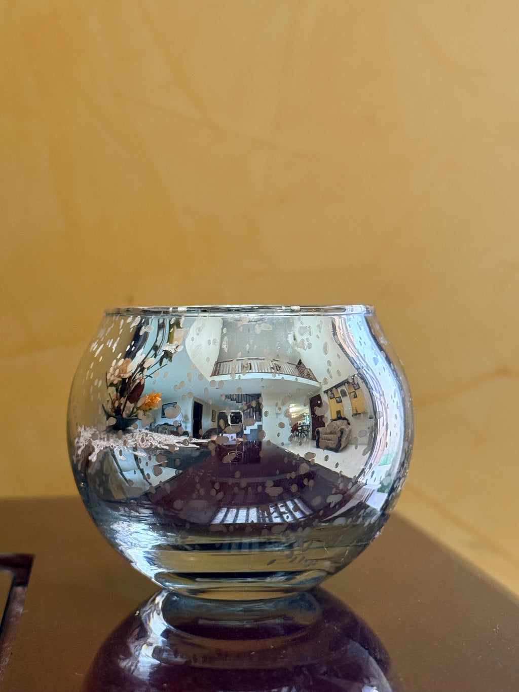 Vela aromática en pecera: nochebuena