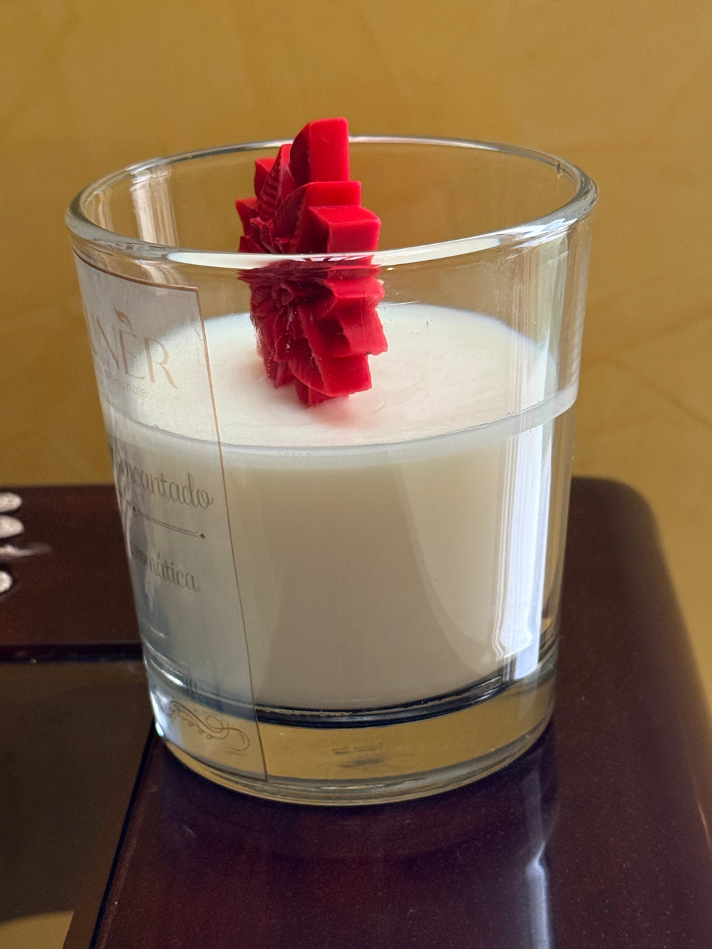 Vela aromática decorativa: manzana-canela