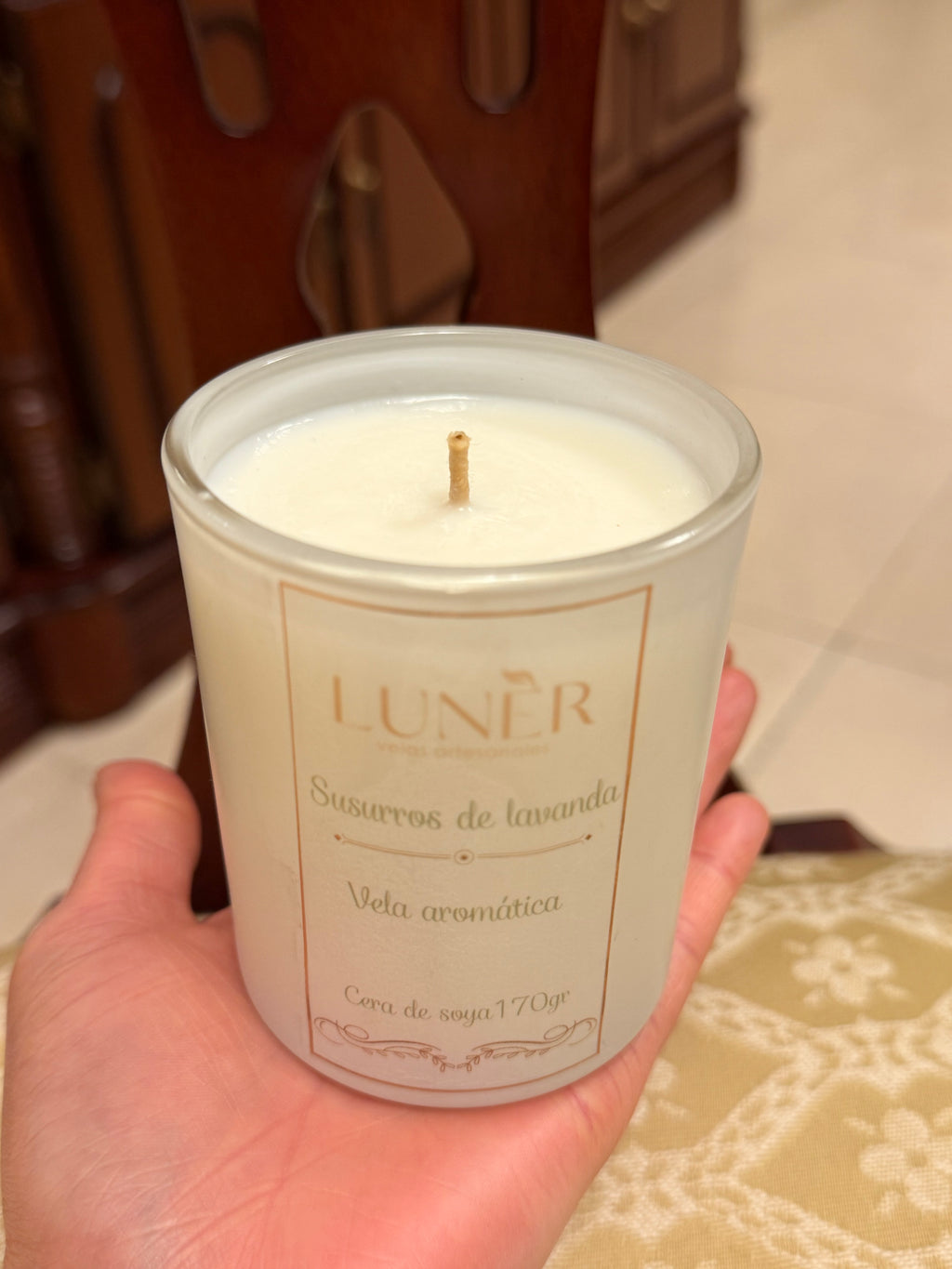 Vela aromática: 170gr de susurros de lavanda