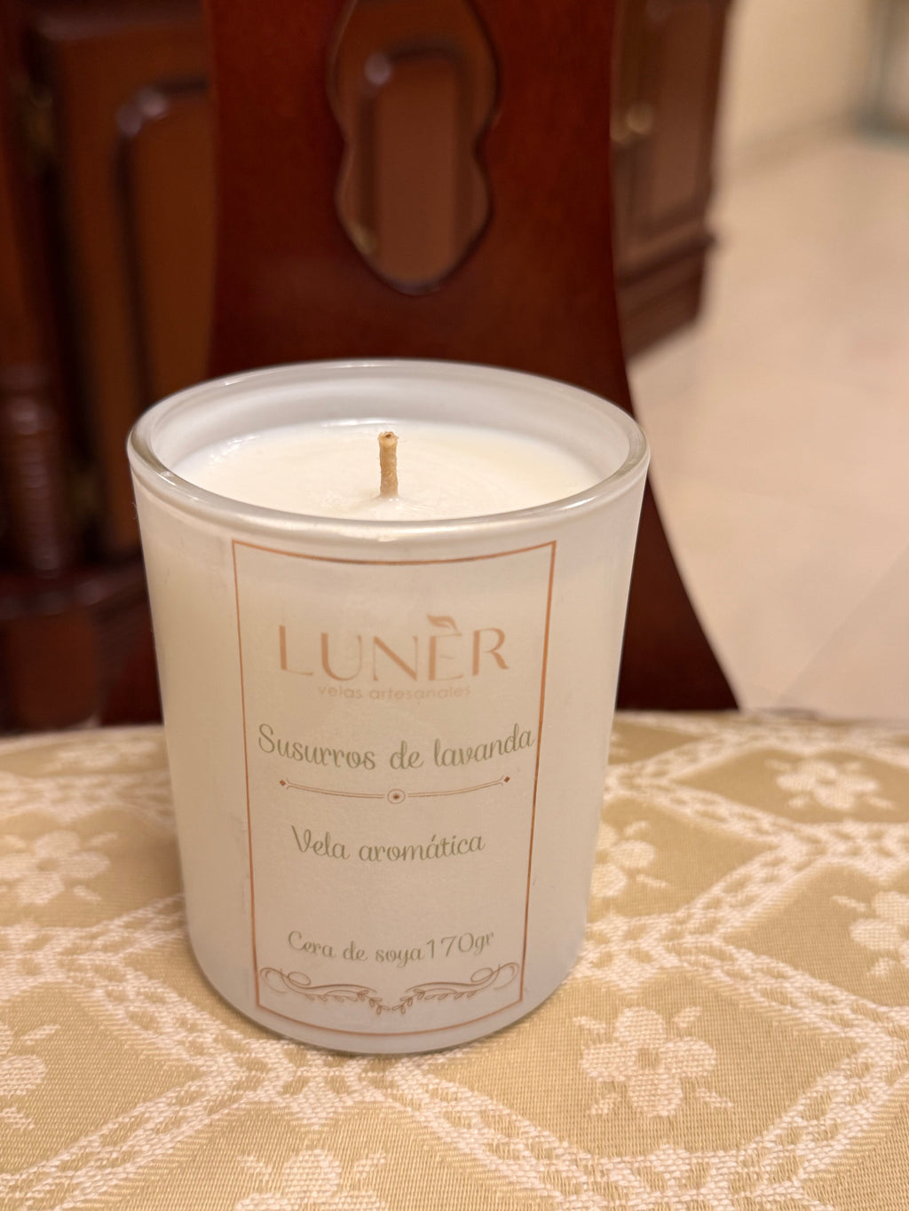 Vela aromática: 170gr de susurros de lavanda