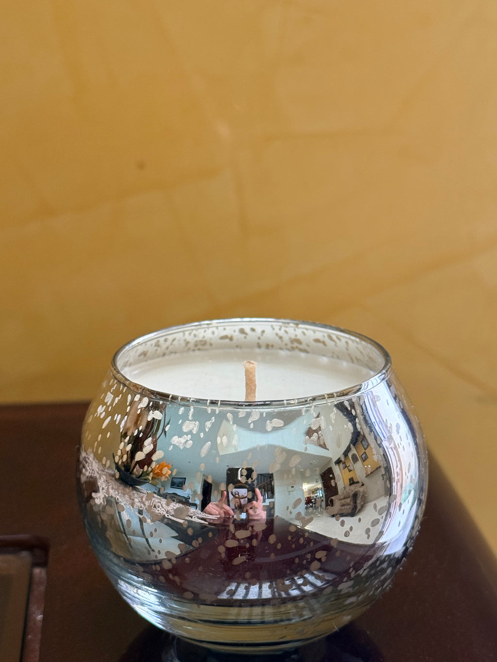 Vela aromática en pecera: nochebuena
