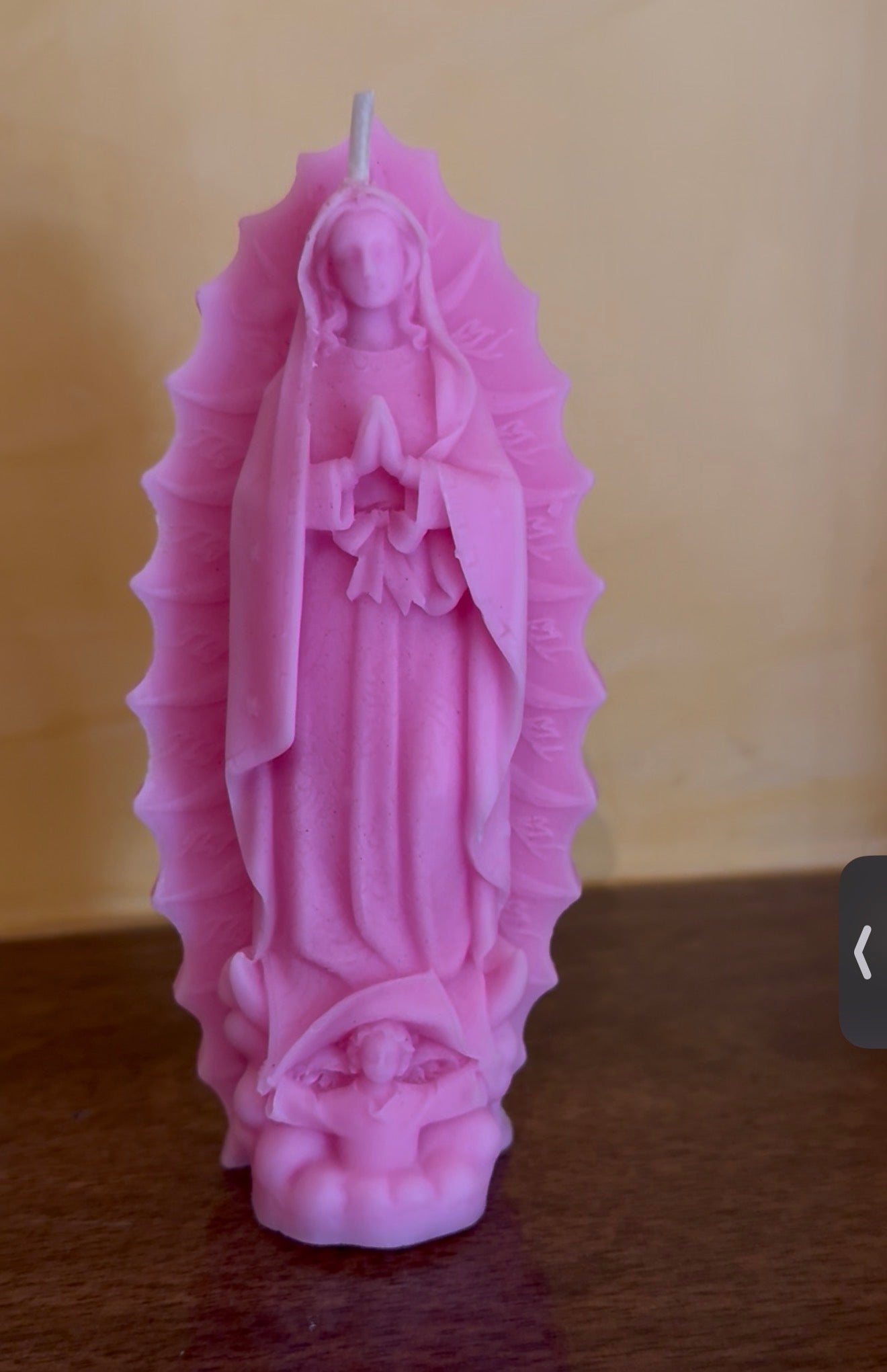 Vela Virgen de Guadalupe Artesanal - Luz de Fe y Protección