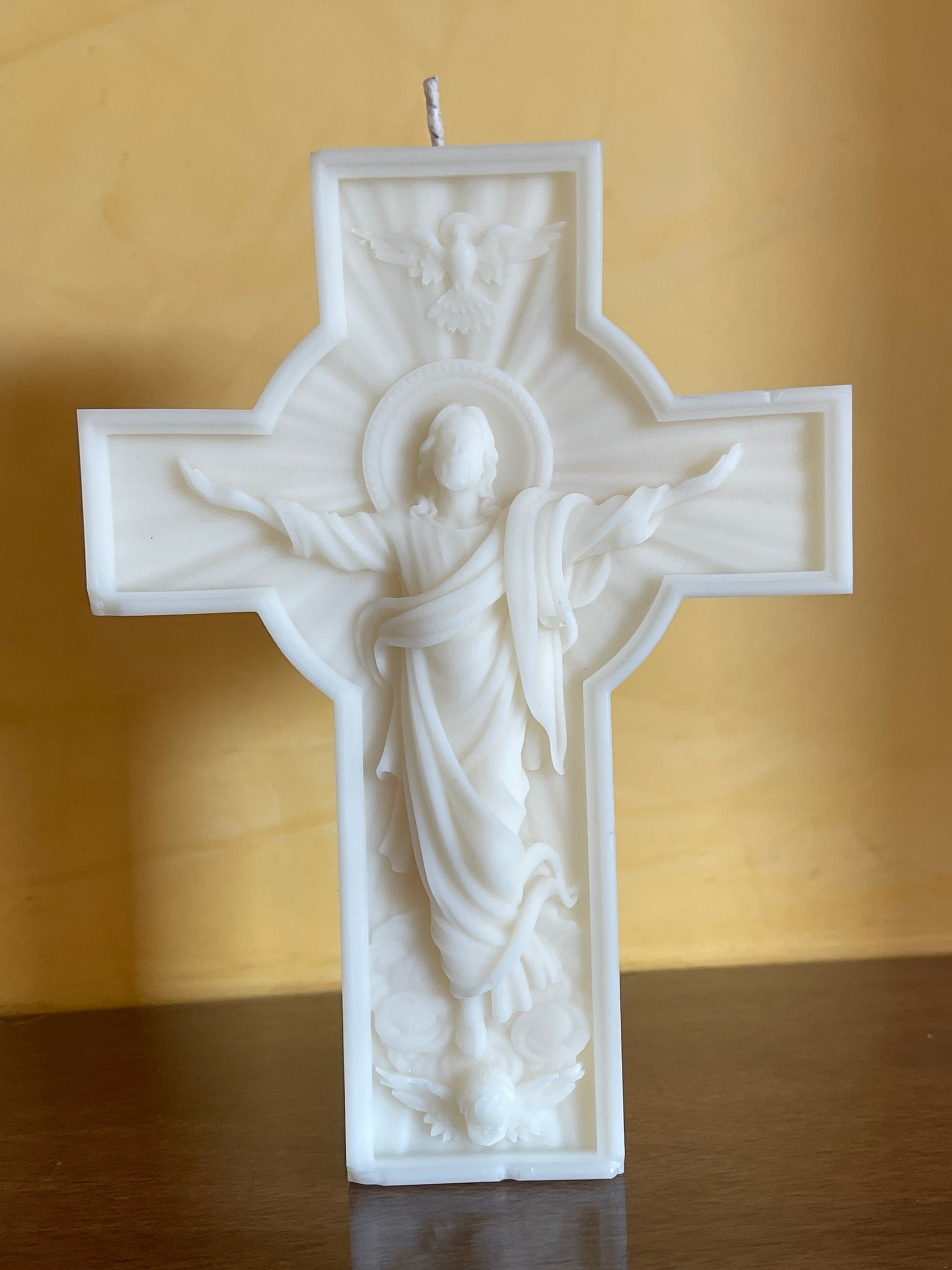 Vela Crucifijo - Ideal para Oración y Meditación
